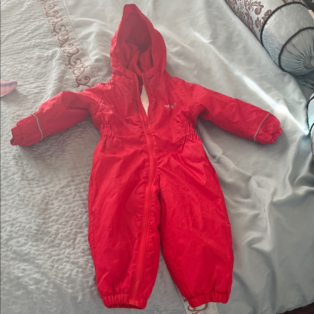 Red Hooded Snowsuit